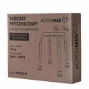 Round aluminium shower stool
