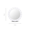 Ecomed 23603 valge vabaltseisev ümmargune meigipeegel