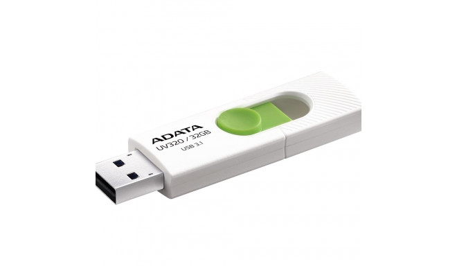 ADATA UV320 USB mälupulk 32 GB USB Type-A 3.2 Gen 1 (3.1 Gen 1) roheline, valge