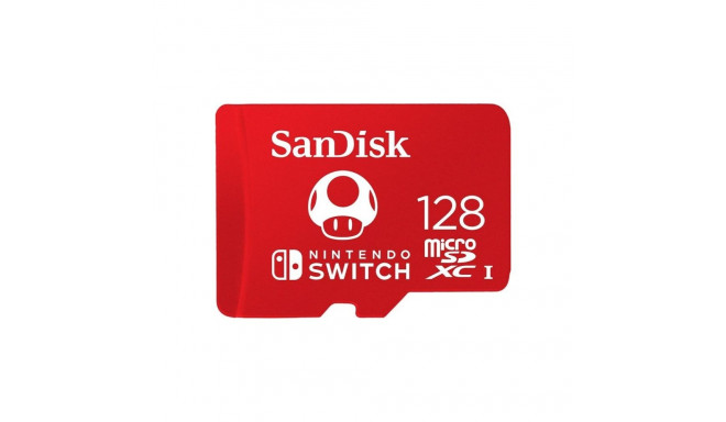 SanDisk Nintendo Switch 128 GB microSDHC, Memory Card (red, UHS-I U3, V30)