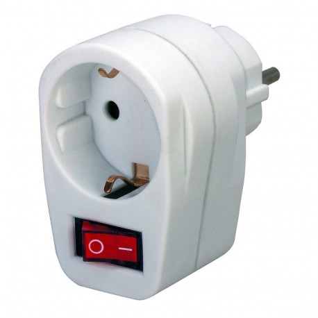 Adapter Schutzkontakt (weiß)