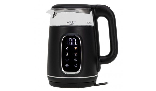 Adler Kettle with LED Display | AD 1305 | Electric | 2200 W | 1.7 L | Plastic | 360 rotational base 