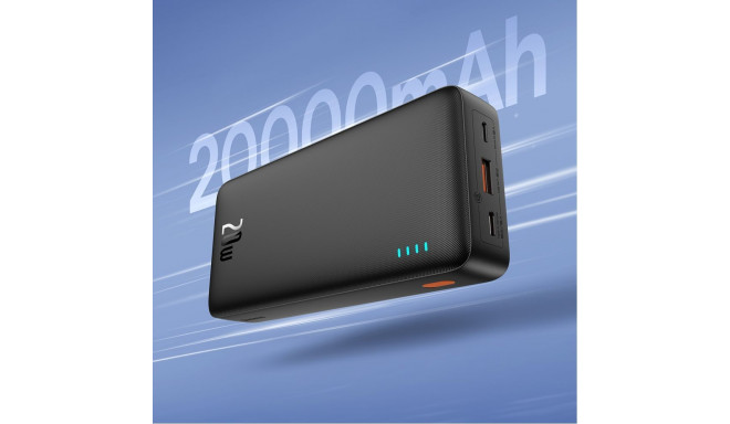 Baseus Baseus Airpow 20W 20000mAh Power Bank with Baseus Simple Series USB-A - USB-C 50cm Cable - Bl