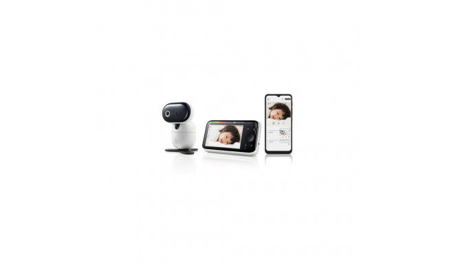 Motorola PIP1610 HD CONNECT 5.0" Wi-Fi HD Motorized Video Baby Monitor, White/Black