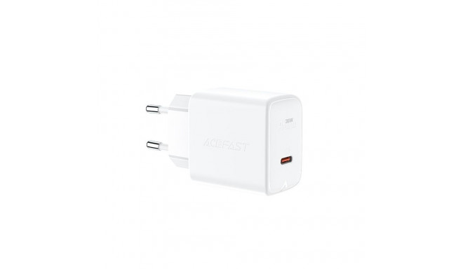 Acefast Acefast charger GaN USB Type C 30W, PD, QC 3.0, AFC, FCP white (A21 white)