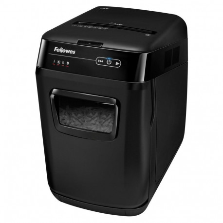 Fellowes Cross-Cut Shredder | AutoMAX 150C | Black | Paper shredding | Shredding CDs | Credit cards