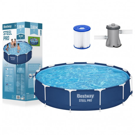 Basen ogrodowy stelažowy 366 x 76 cm komplekt Bestway 56681