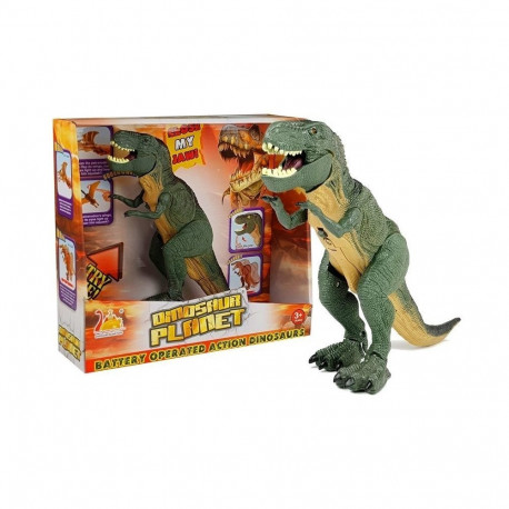 Dinozaur Tyranozaur Na Baterie Zielony Chodzi