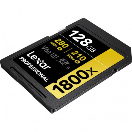 Memory Card - Lexar Professional 128GB 1800x 280R/210W UHS-II SDXC V60 ( 1 pc.) (Non-original packag