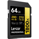 Memory Card - Lexar Professional 64GB 1800x 280R/210W UHS-II SDXC V60 (2 pcs)