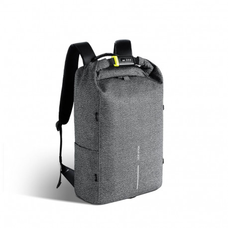 Sülearvuti seljakott Bobby Urban anti-theft cut-proof backpack, grey/hall, lõikekindel materjal, 27L