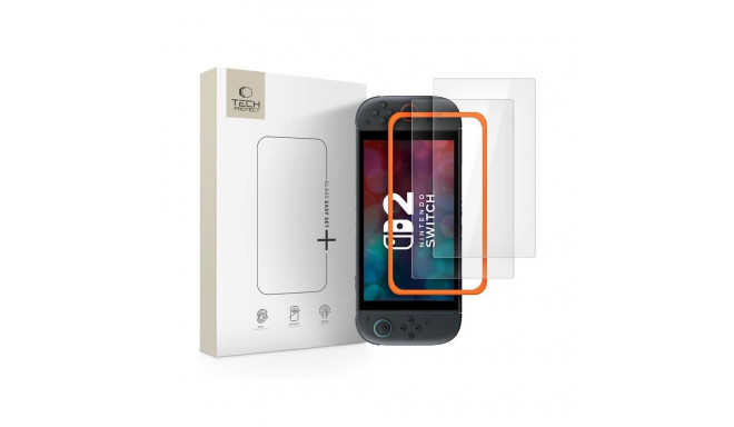 SZKŁO HARTOWANE TECH-PROTECT EASY SET+ 2-PACK NINTENDO SWITCH 2 CLEAR