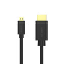 UNITEK Y-C182 HDMI cable 2 m HDMI Type D (Micro) HDMI Type A (Standard) Black