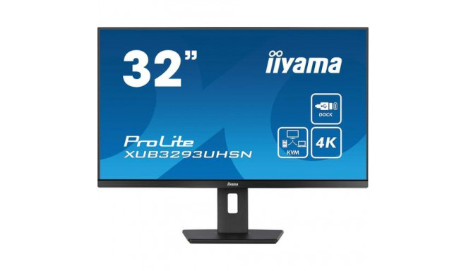 iiyama ProLite 32’’ IPS panel with KVM switch, USB-C dock and RJ45 (LAN)