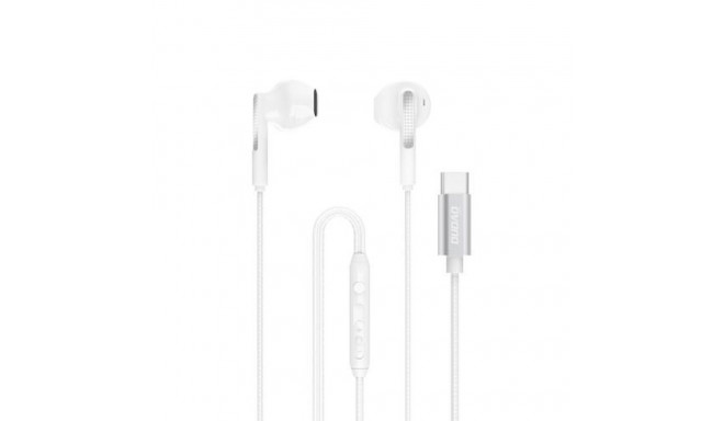 DUDAO X3Pro White USB-C headphone Headphones Wired In-ear Calls/Music/Sport/Everyday USB Type-C