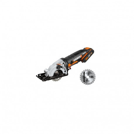WORX WX527.9 portable circular saw 8.5 cm Aluminium, Black, Orange