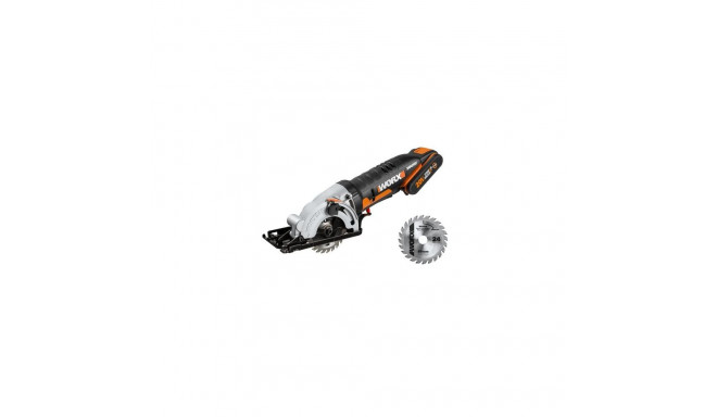 WORX WX527.9 portable circular saw 8.5 cm Aluminium, Black, Orange