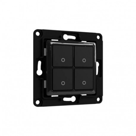 Shelly Switch 4 light switch Plastic Black