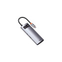Baseus WKWG020013 laptop dock/port replicator Wired USB 3.2 Gen 1 (3.1 Gen 1) Type-C Grey