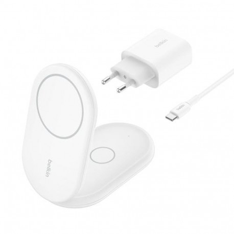 Belkin BoostCharge Headphones, Smartphone White USB Wireless charging Fast charging Indoor
