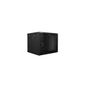 Lanberg WF02-6609-10B rack cabinet 9U Wall mounted rack Black