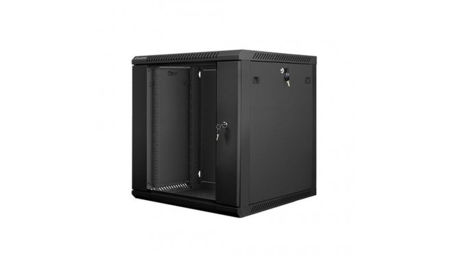 Lanberg WF01-6612-10B rack cabinet 12U Wall mounted rack Black