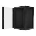 Lanberg WF01-6618-10B rack cabinet 18U Wall mounted rack Black