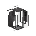 Lanberg WF01-6618-10B rack cabinet 18U Wall mounted rack Black