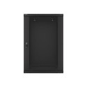 Lanberg WF01-6618-10B rack cabinet 18U Wall mounted rack Black
