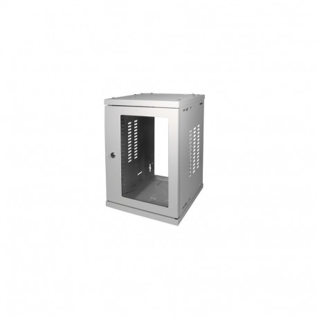 LogiLink W09Z33G rack cabinet 8U Wall mounted rack Grey