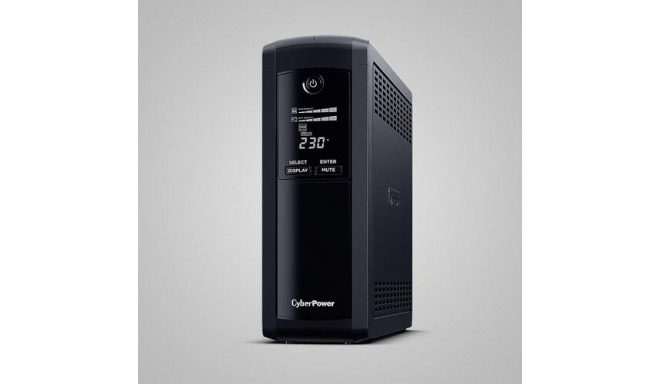 CyberPower Tracer III VP1200ELCD-FR uninterruptible power supply (UPS) Line-Interactive 1.2 kVA 720 