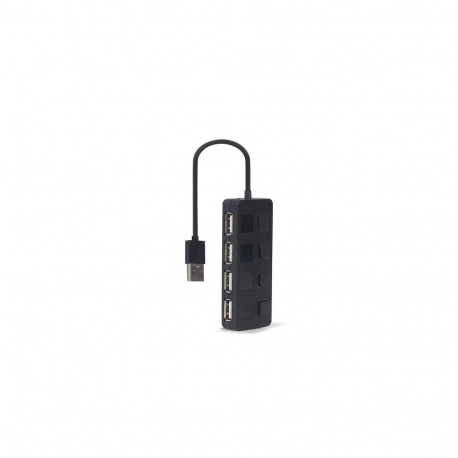 Gembird UHB-U2P4-05 interface hub USB 2.0 Type-A Black