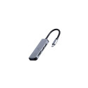 Gembird UHB-CM-CRU3P1U2P2-01 laptop dock/port replicator Wired USB 3.2 Gen 1 (3.1 Gen 1) Type-A Silv