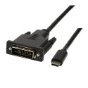 LogiLink UA0332 video cable adapter 3 m USB Type-C DVI-D Black