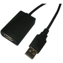 LogiLink USB 2.0 Repeater Cable - 5.0m USB cable 5 m USB A