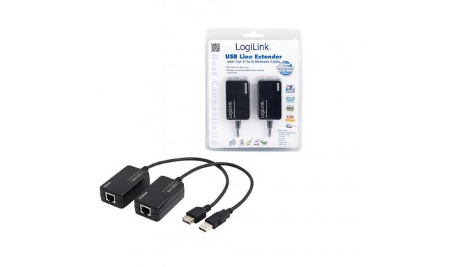 LogiLink Line Extender USB via CAT5/6 interface cards/adapter