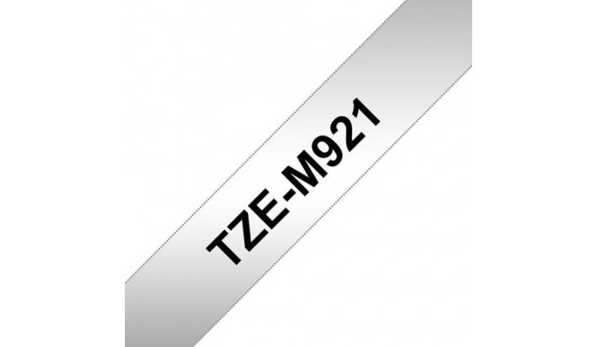 Brother TZE-M921 label-making tape Black on metallic