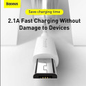 Baseus TZCAMZJ-02 USB cable 1.5 m USB A Micro-USB B White