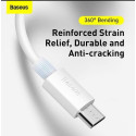 Baseus TZCAMZJ-02 USB cable 1.5 m USB A Micro-USB B White