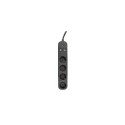 Gembird TSL-PS-S4U-01 Smart power strip 4 AC outlet(s) Type E 1.5 m 3 3680 W Black
