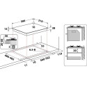 Whirlpool TGML 660 IX Stainless steel Built-in 60 cm Gas 4 zone(s)