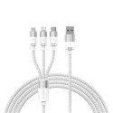 Baseus SUP0003349 USB cable 1.2 m USB 3.2 Gen 1 (3.1 Gen 1) USB A USB C/Micro USB-A/Lightning White