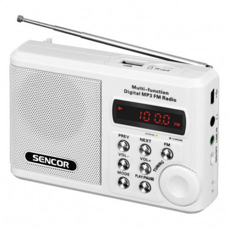 Sencor SRD 215 W radio Analog White