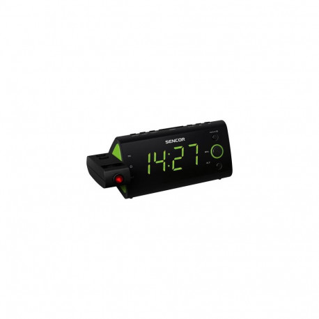 Sencor SRC 330 GN radio Clock Digital Black, Green