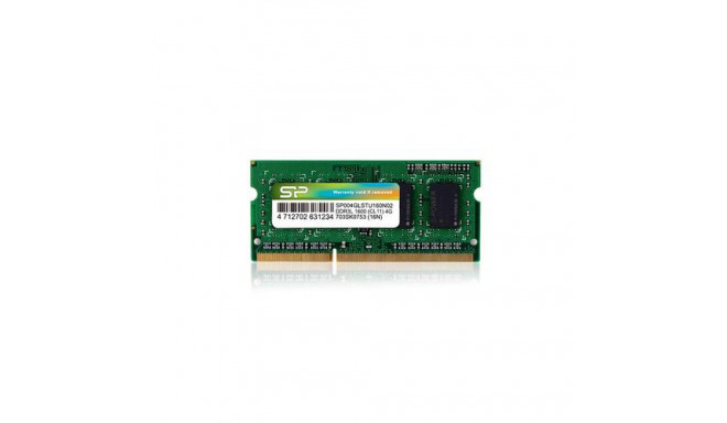 Silicon Power SP004GLSTU160N02 memory module 4 GB 1 x 4 GB DDR3L 1600 MHz