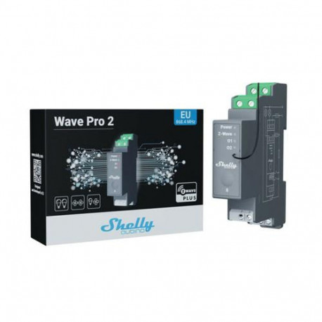Shelly Qubino Wave Pro 2 electrical relay Grey