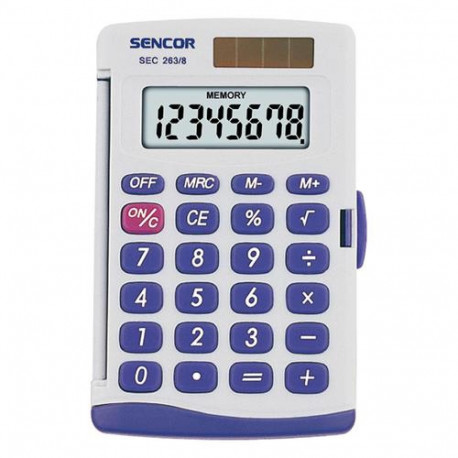 Sencor SEC 263/8 calculator Pocket Basic Grey
