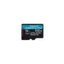Kingston Technology 512GB microSDXC Canvas Go Plus Gen4 200MB/s A2 U3 V30 Card + Adapter