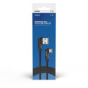 Savio CL-161 dwustronny kabel USB- micro USB, 1m, ktowy, oplot USB cable USB 2.0 USB A Micro-USB A B