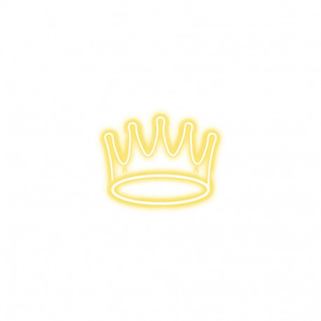 Forever Light Neon PLEXI LED CROWN warm white NNE12 Light decoration figure